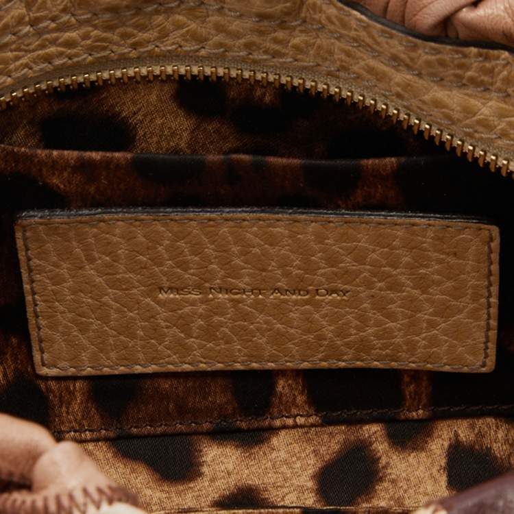 Pre Owned Dolce & Gabbana Multicolor Leather Patchwork Miss Night And Day Shoulder Bag