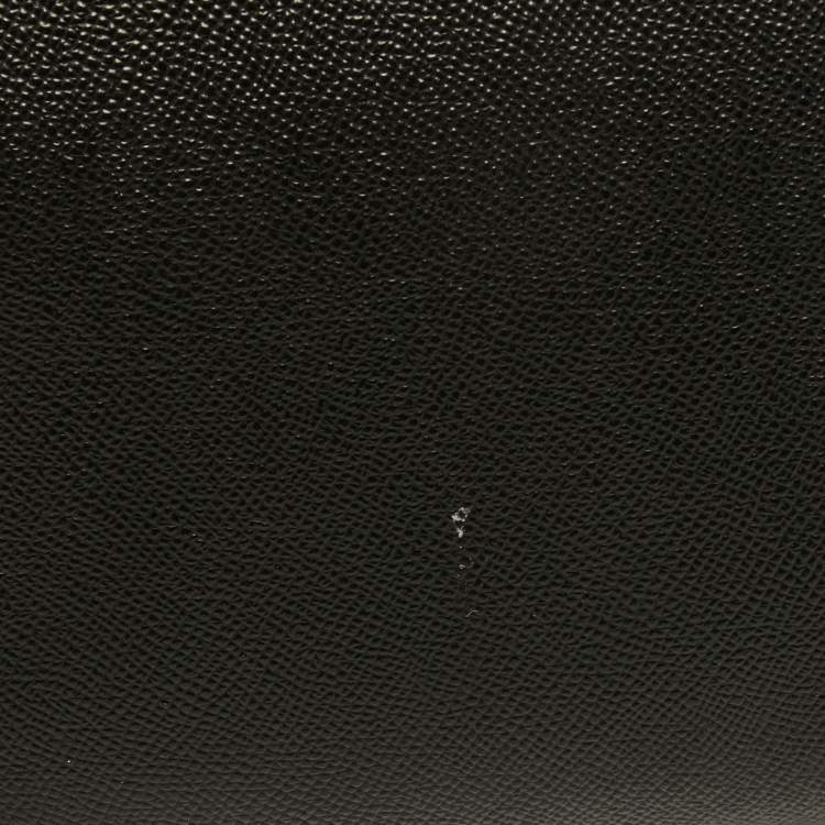 Pre Owned Dolce & Gabbana Black Leather Medium Miss Sicily Top Handle Bag