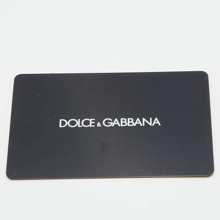 Pre Owned Dolce & Gabbana Black Leather Miss Sicily Von Wallet on Chain