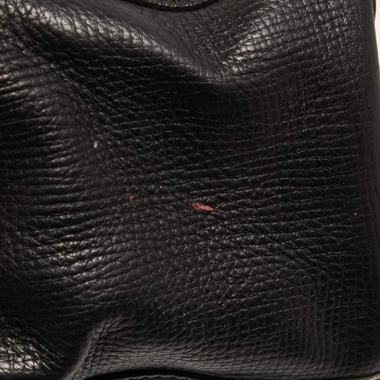 Pre Owned Dolce & Gabbana Black Leather Multi Compartment Tote