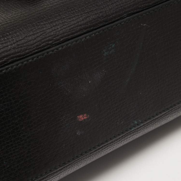 Pre Owned Dolce & Gabbana Black Leather Multi Compartment Tote