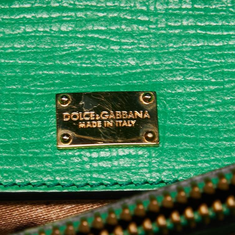 Pre Owned Dolce & Gabbana Black Leather Multi Compartment Tote