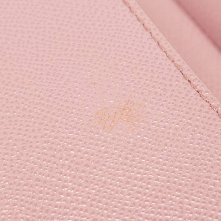 Pre Owned Dolce & Gabbana Light Pink Leather Small Miss Sicily Top Handle Bag