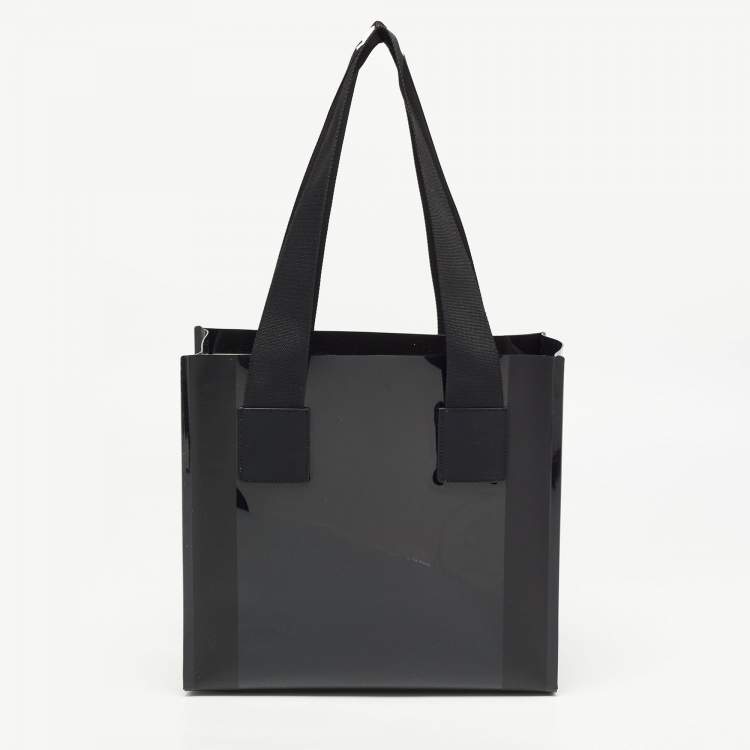 Pre Owned Dolce & Gabbana Black PVC Street Shopper Tote
