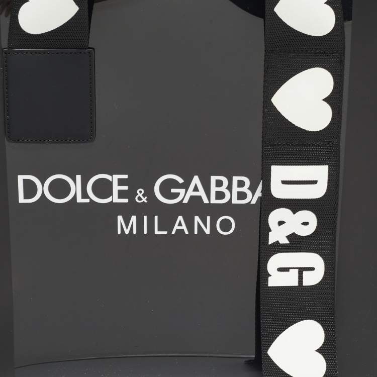 Pre Owned Dolce & Gabbana Black PVC Street Shopper Tote