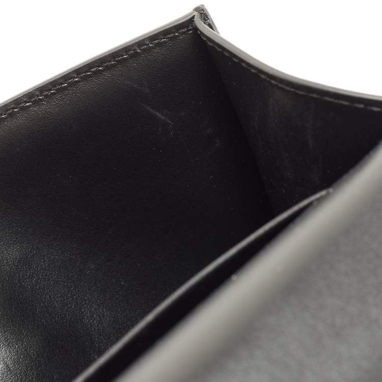 Pre Owned Dolce and Gabbana Black Leather Devotion Belt Bag