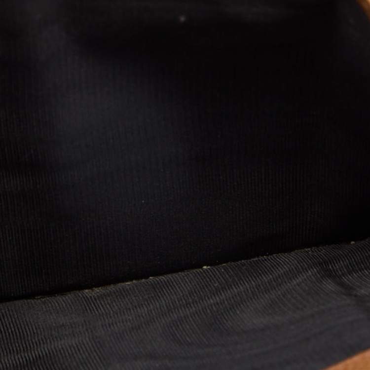 Pre Owned Dolce & Gabbana Beige Leather Trifold Wallet