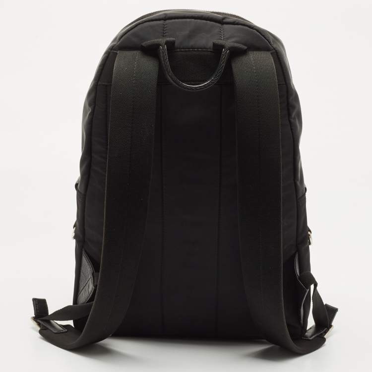 Pre Owned Dolce & Gabbana Black Nylon DG Family Backpack