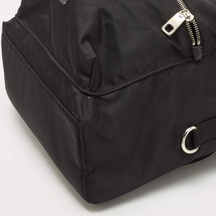 Pre Owned Dolce & Gabbana Black Nylon DG Family Backpack