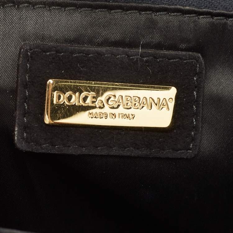 Pre Owned Dolce & Gabbana Cream Python Large Miss Sicily Top Handle Bag