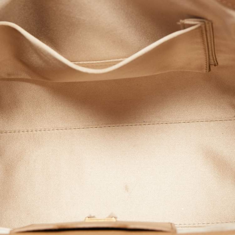 Pre Owned Dolce & Gabbana Multicolor Leather and Python Medium Miss Monica Top Handle Bag