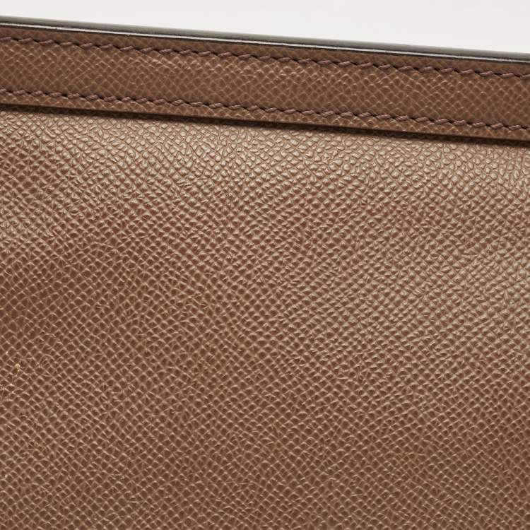 Pre Owned Dolce & Gabbana Beige Leather Large Miss Sicily Top Handle Bag
