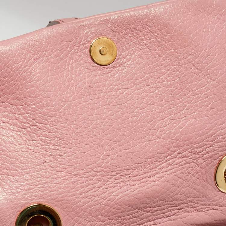 Pre Owned Dolce & Gabbana Pink Leather Belt Bag