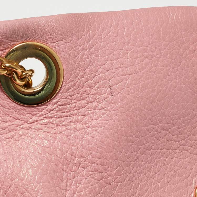 Pre Owned Dolce & Gabbana Pink Leather Belt Bag