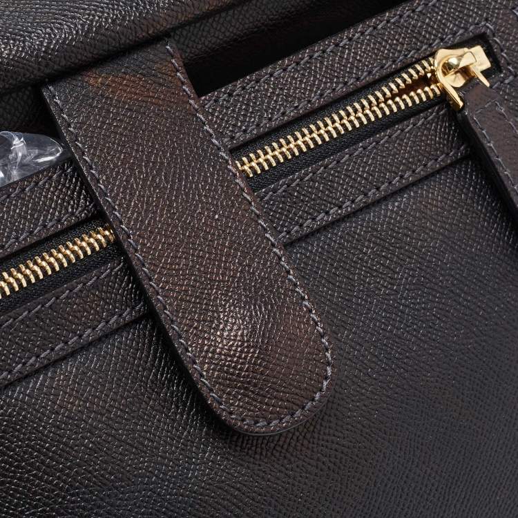 Pre Owned Dolce & Gabbana Black Leather Large Miss Sicily Top Handle Bag