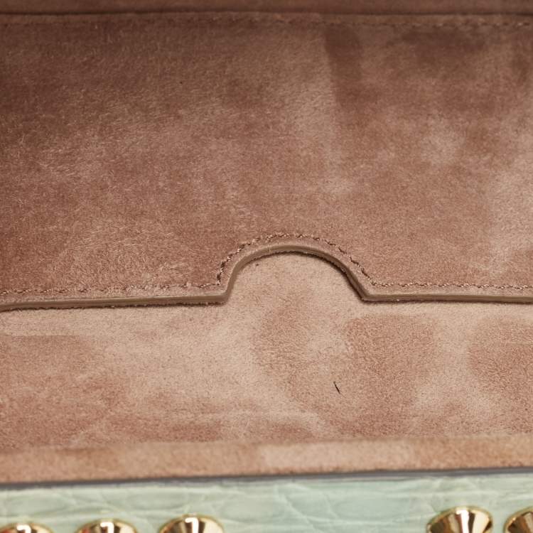 Pre Owned Dolce & Gabbana Multicolor Mixed Exotic Embossed Leather Embellished Dolce Box Clutch Bag
