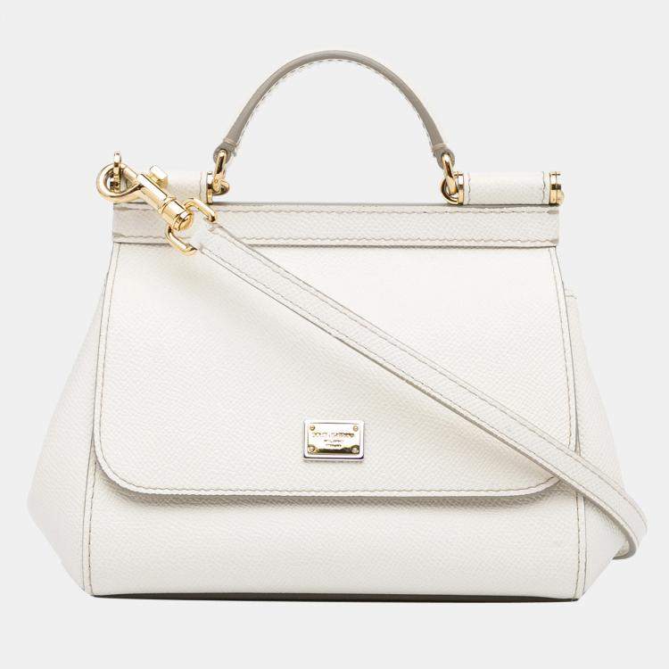 Pre Owned Dolce & Gabbana White Mini Miss Sicily