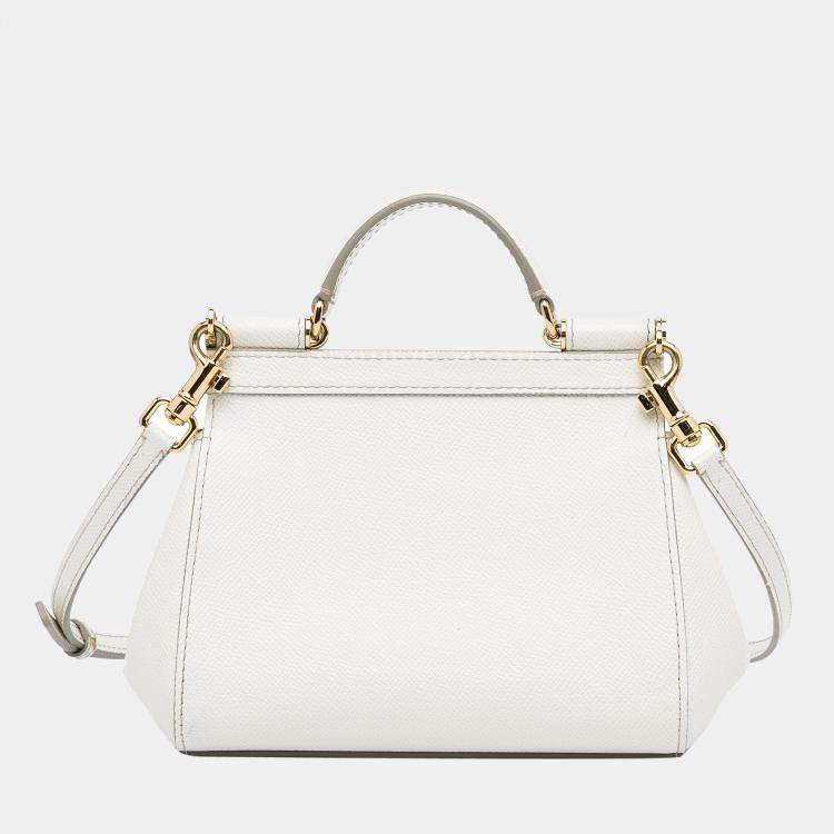 Pre Owned Dolce & Gabbana White Mini Miss Sicily