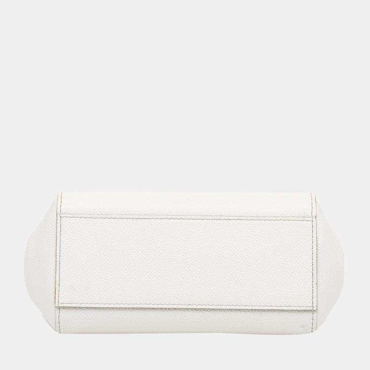 Pre Owned Dolce & Gabbana White Mini Miss Sicily