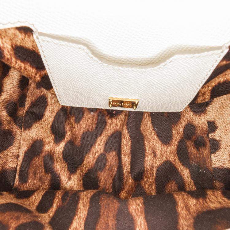 Pre Owned Dolce & Gabbana White Mini Miss Sicily