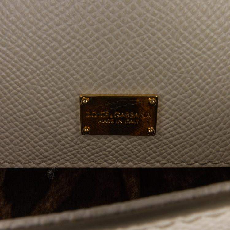 Pre Owned Dolce & Gabbana White Mini Miss Sicily