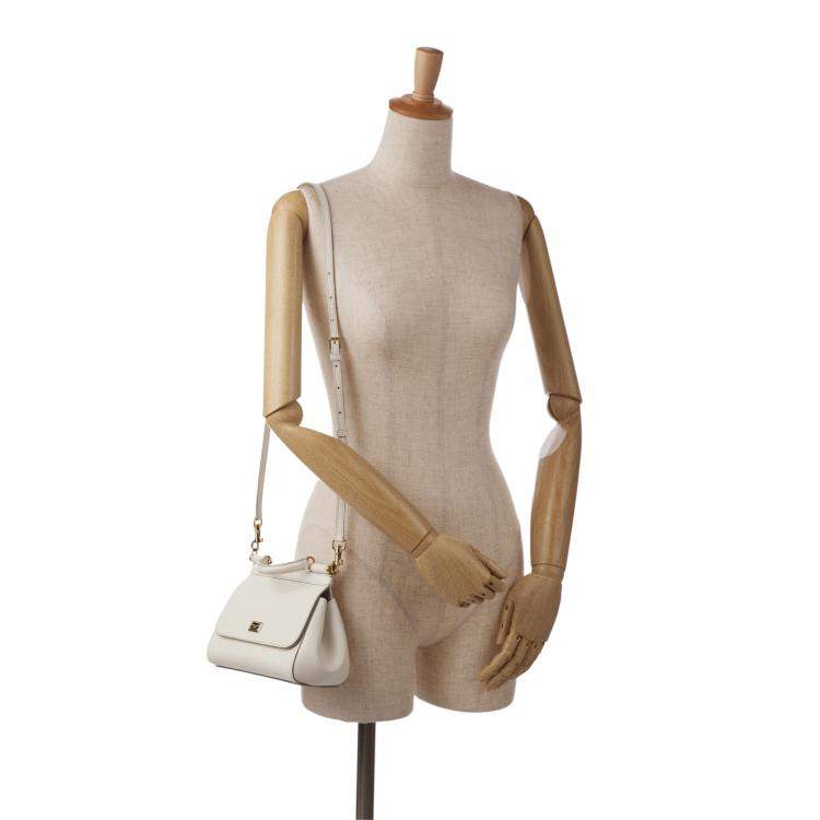 Pre Owned Dolce & Gabbana White Mini Miss Sicily