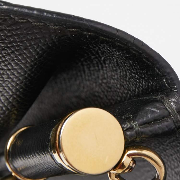 Pre Owned Dolce & Gabbana Black Leather Small Miss Sicily Top Handle Bag