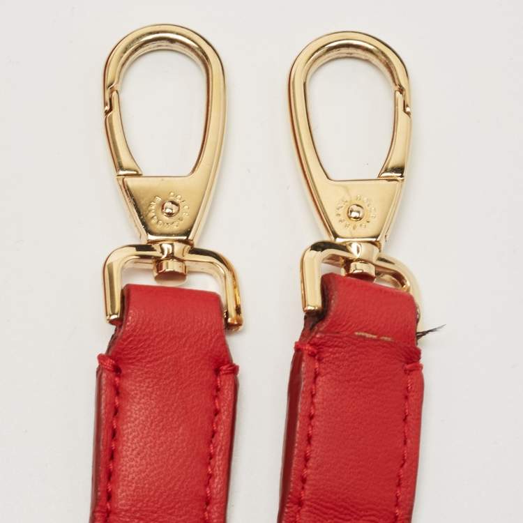 Pre Owned Dolce & Gabbana Red Quilted Leather Chain Shopper Tote