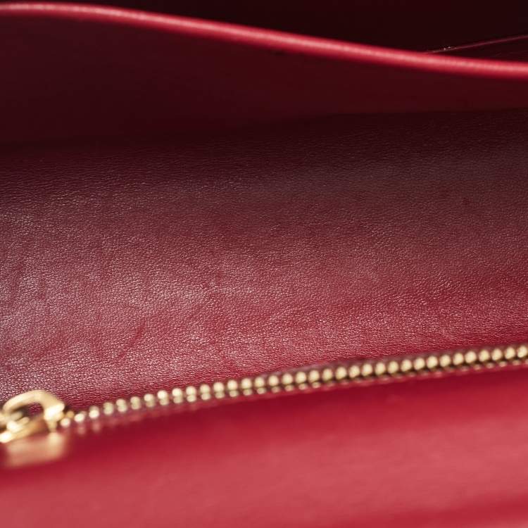 Pre Owned Dolce & Gabbana Green Lizard Embossed Leather Lucia Top Handle Bag
