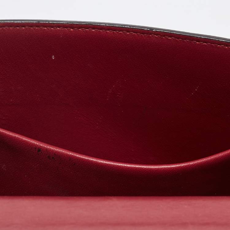 Pre Owned Dolce & Gabbana Green Lizard Embossed Leather Lucia Top Handle Bag