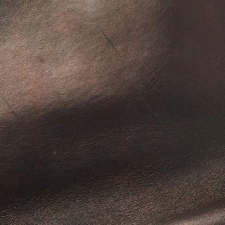 Pre Owned Dolce & Gabbana Black Straw and Leather Miss Dolce Top Handle Bag