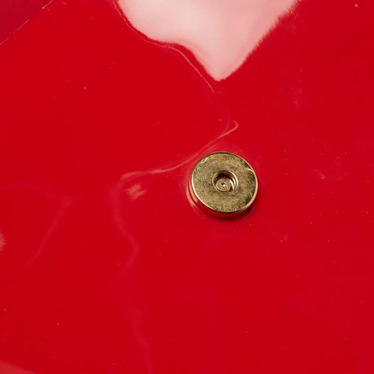 Pre Owned Dolce & Gabbana Red Rubber Miss Sicily Top Handle Bag