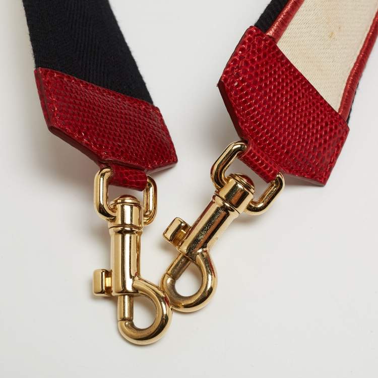 Pre Owned Dolce & Gabbana Red Rubber Miss Sicily Top Handle Bag