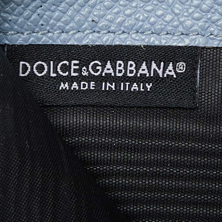Pre Owned Dolce & Gabbana Multicolor Leather Padlock Trifold Compact Wallet