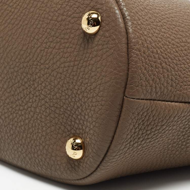 Pre Owned Dolce & Gabbana Beige Leather Frame Hobo