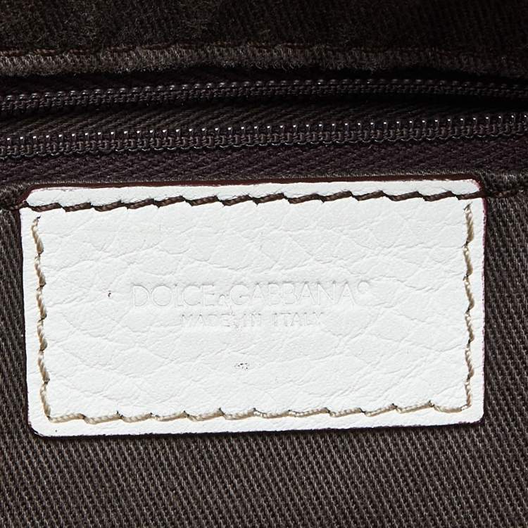 Pre Owned Dolce & Gabbana Brown/White Leopard Print Canvas and Leather Messenger Bag