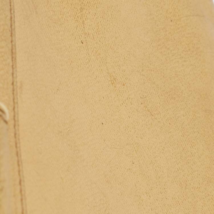 Pre Owned Dolce & Gabbana Metallic Gold Leather Medium Miss Sicily Top Handle Bag