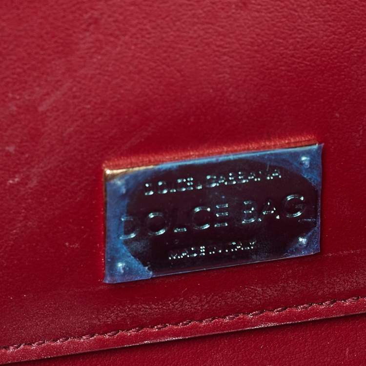 Pre Owned Dolce & Gabbana Multicolor Leather Queen Of Hearts Box Clutch