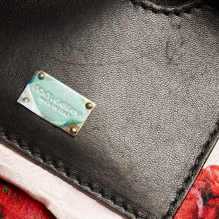 Pre Owned Dolce & Gabbana Multicolor Python Leather Medium Miss Sicily Top Handle Bag