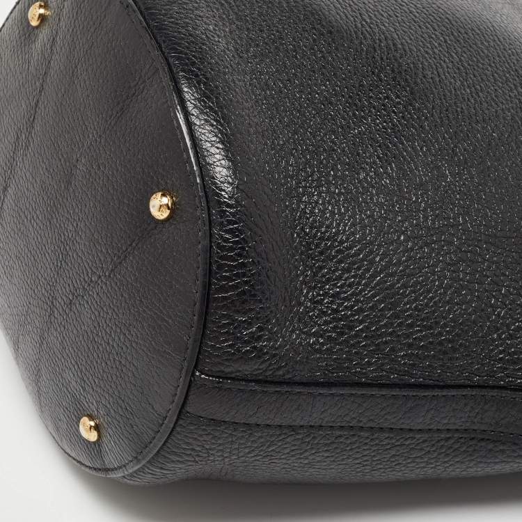 Pre Owned Dolce & Gabbana Black Soft Leather Bucket Bag