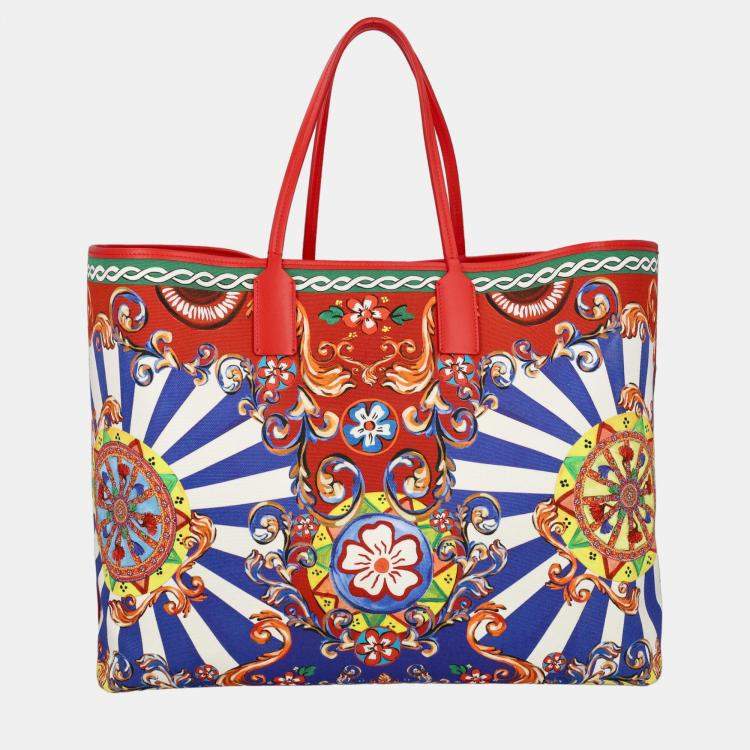 Pre Owned Dolce & Gabbana  Women's Fabric Tote Bag - Multicolor - One Size
