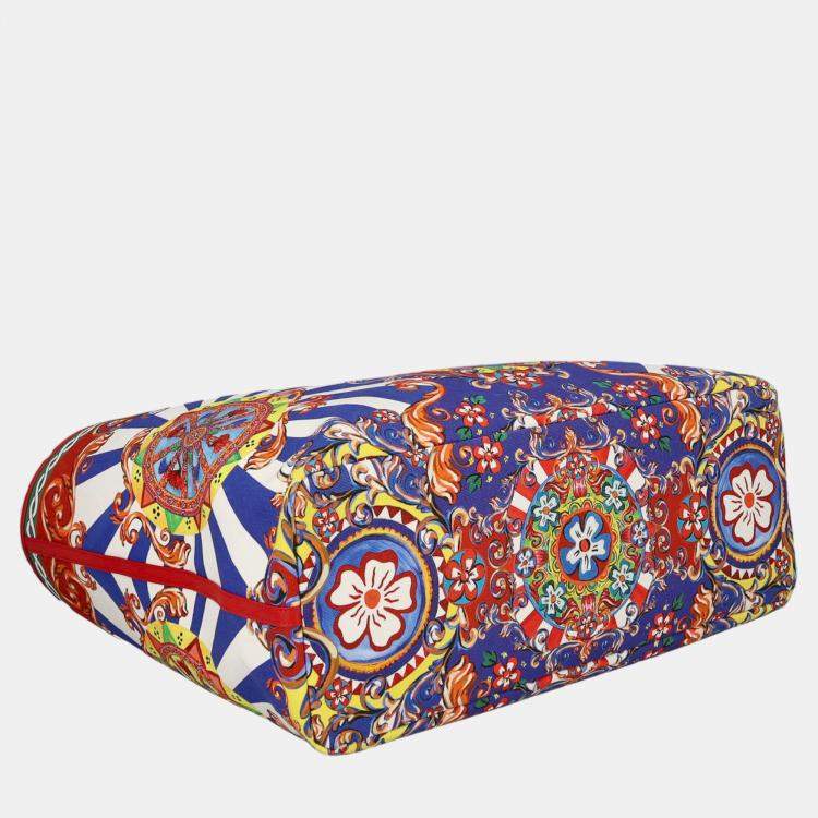 Pre Owned Dolce & Gabbana  Women's Fabric Tote Bag - Multicolor - One Size