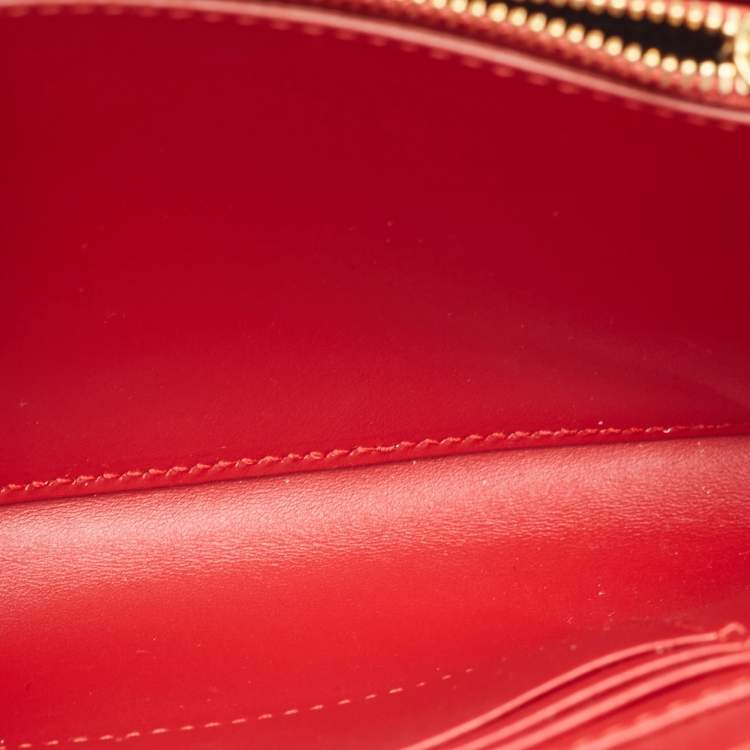 Pre Owned Dolce & Gabbana Red Leather Welcome Shoulder Bag
