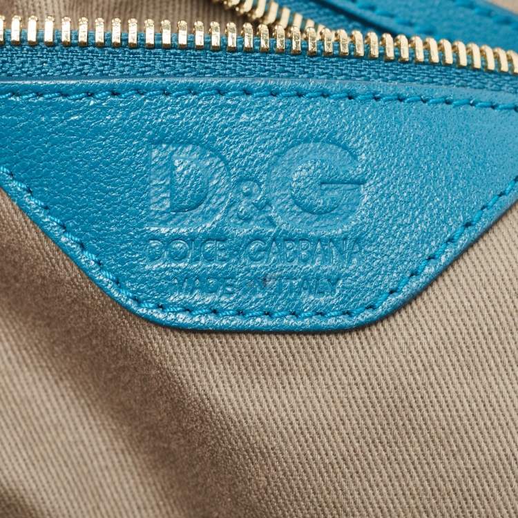 Pre Owned Dolce & Gabbana Multicolor Quilted Barocco Print Fabric Front Pocket Tote