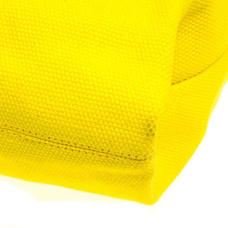 Pre Owned Dolce & Gabbana Yellow Canvas and Leather Maria Shopper Tote 