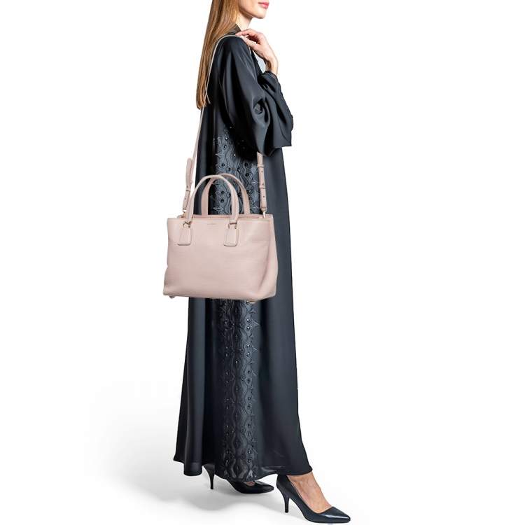 Pre Owned Dolce & Gabbana Pink Grained Leather Tote