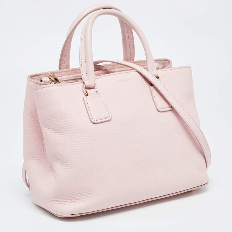 Pre Owned Dolce & Gabbana Pink Grained Leather Tote
