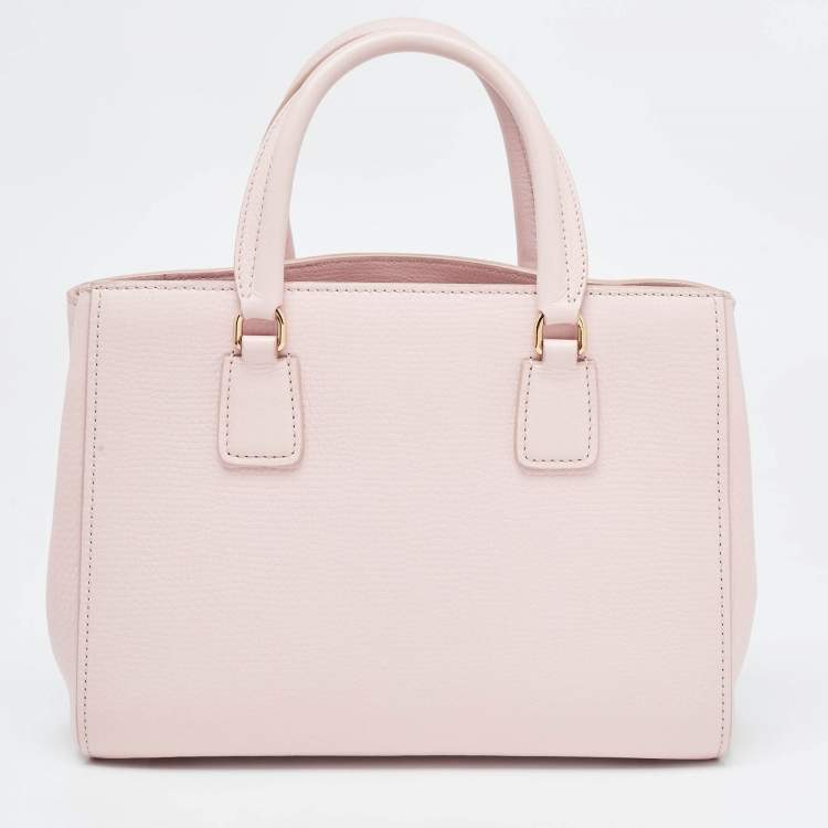 Pre Owned Dolce & Gabbana Pink Grained Leather Tote