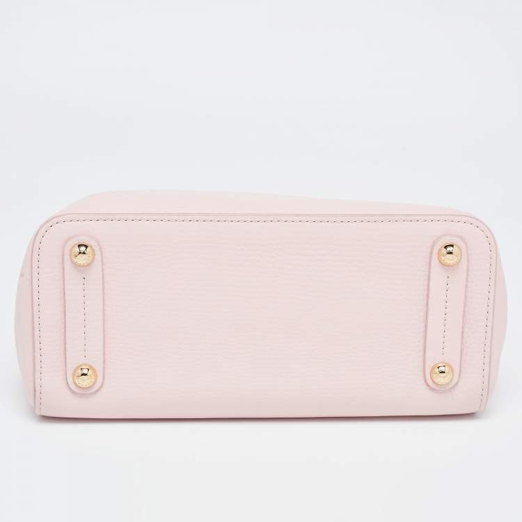 Pre Owned Dolce & Gabbana Pink Grained Leather Tote