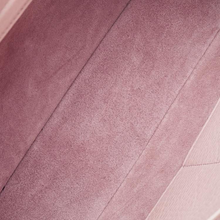 Pre Owned Dolce & Gabbana Pink Grained Leather Tote